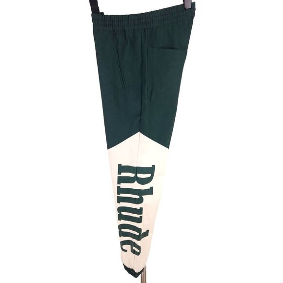 Rhude Flight Pant Size M Mens Green Cotton Track RARE - Picture 4 of 16